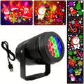 Proyector LED de Navidad con soporte orientable y cable USB